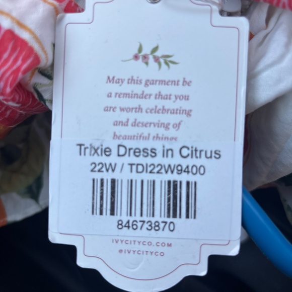 Citrus Summer Dress Plus Size - Picture 5 of 5
